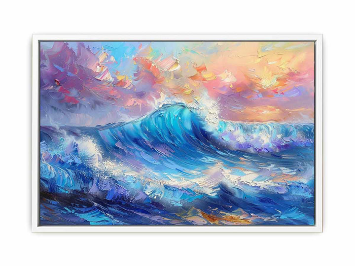 Colorfull Waves  Framed Print