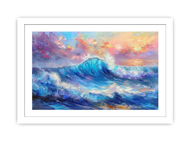 Colorfull Waves  Streched canvas