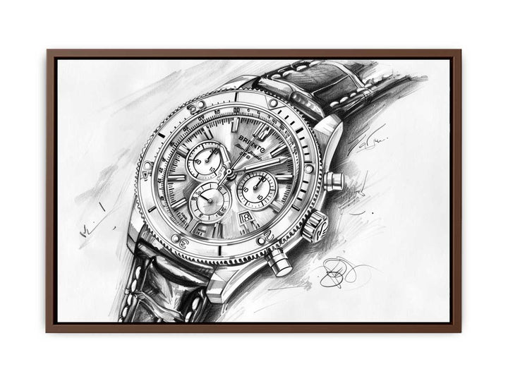 Breitling Watch Drawing  Poster