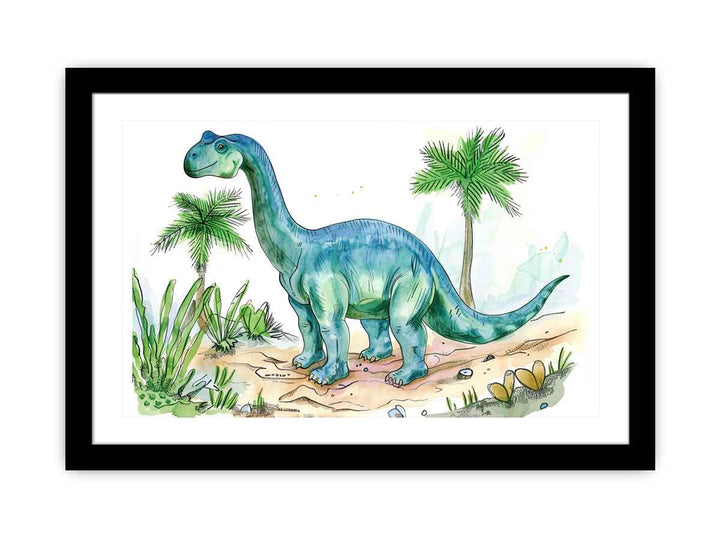 Dinosaur Drawing  Art Print