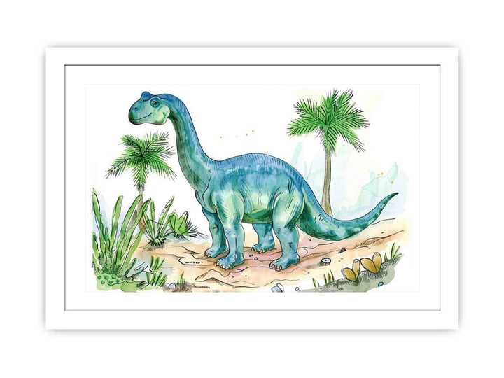 Dinosaur Drawing Streched canvas