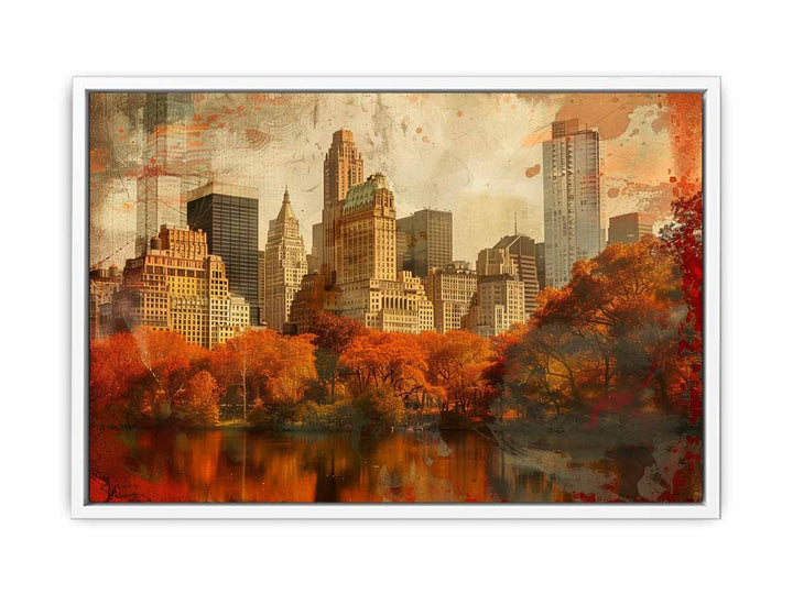 New York Fall Framed Print