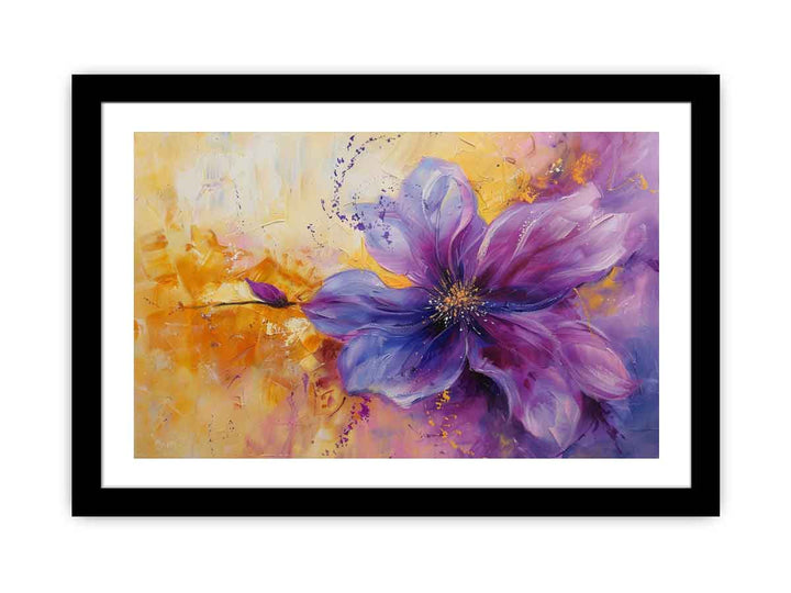 Purple Abstract Flower  Art Print