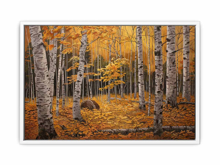 Yellow Forest Framed Print