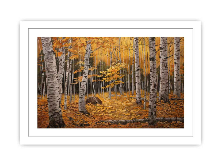 Yellow Forest Streched canvas