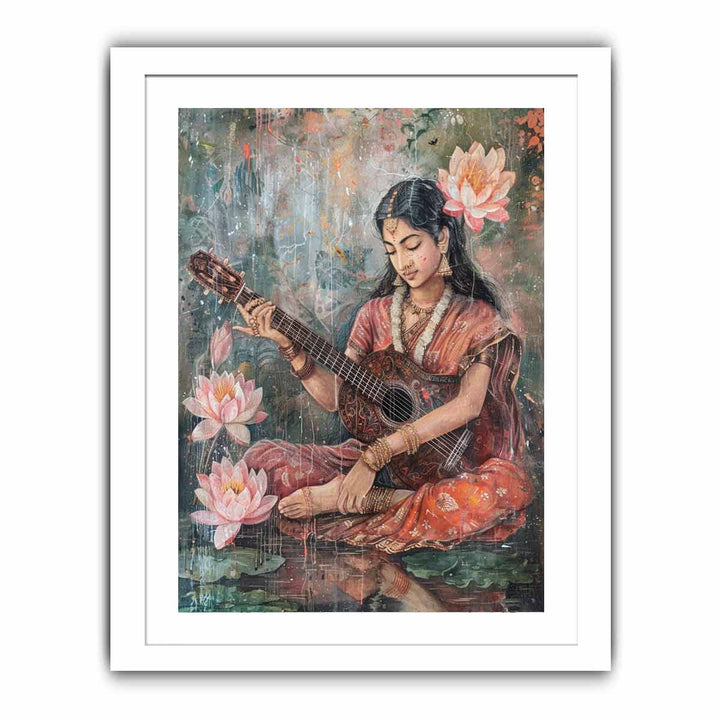 Sarasvati Devi Streched canvas