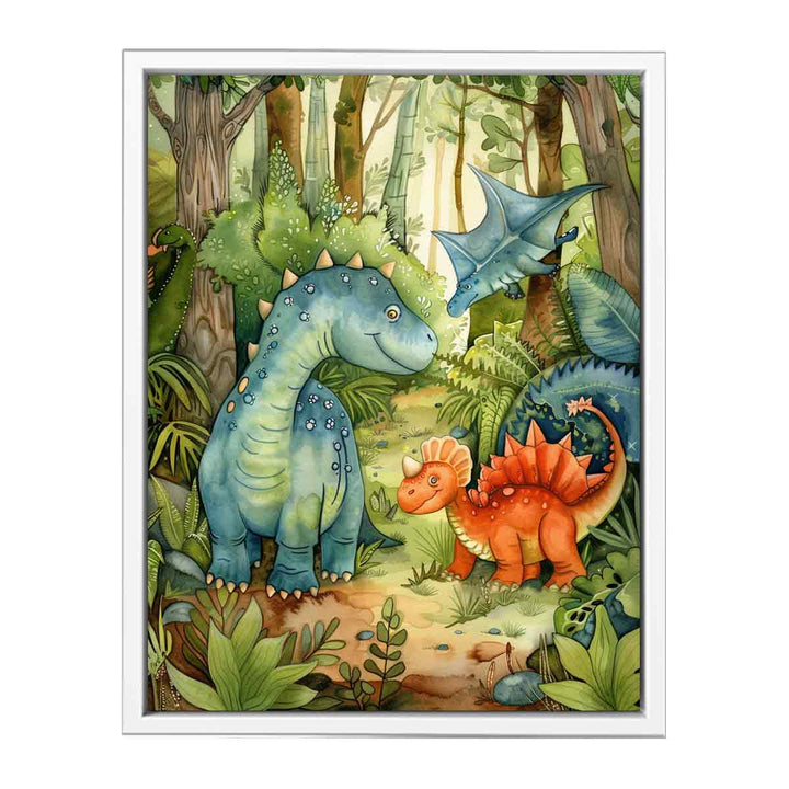 Dinosaur Family Framed Print