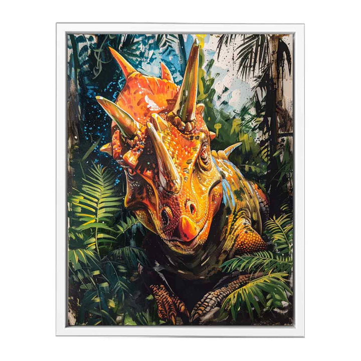 Dinosaur Painting Framed Print