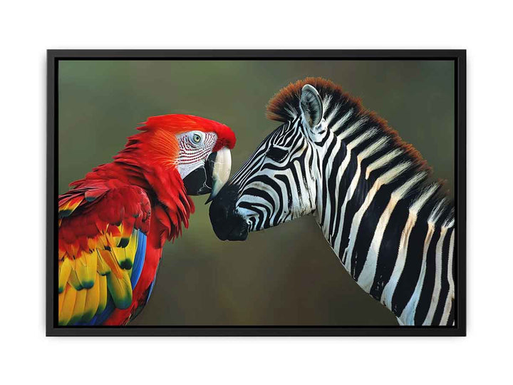 Parrot & Zebra   Painting