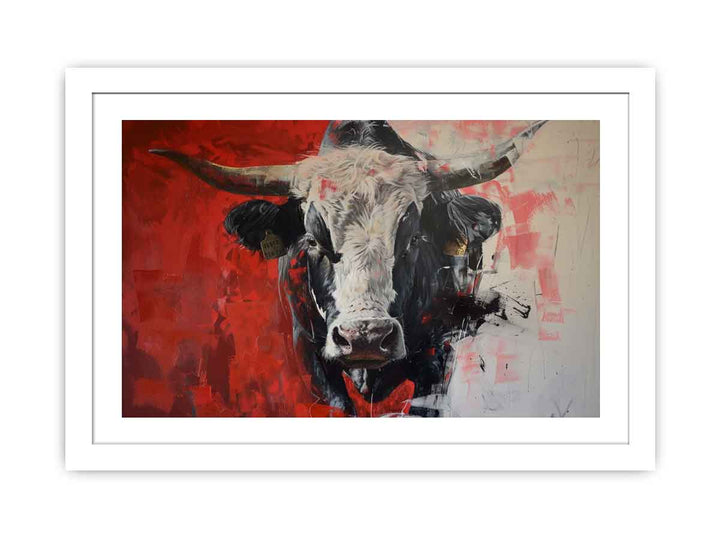Cow Streched canvas