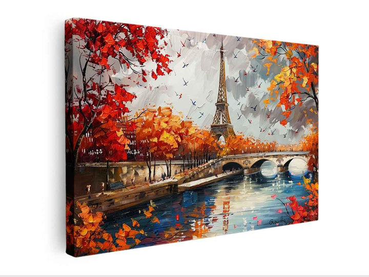 Paris Fall  Canvas Print