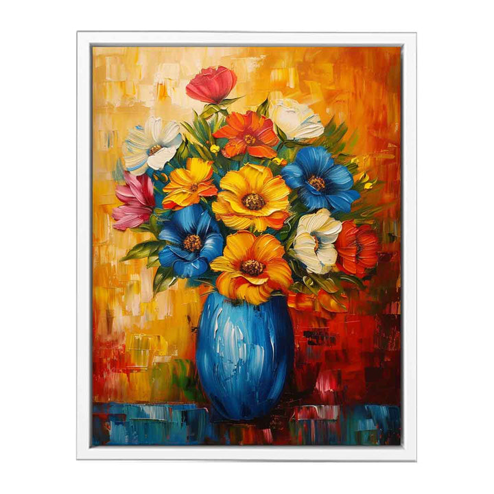 Flowers and Vase Framed Print