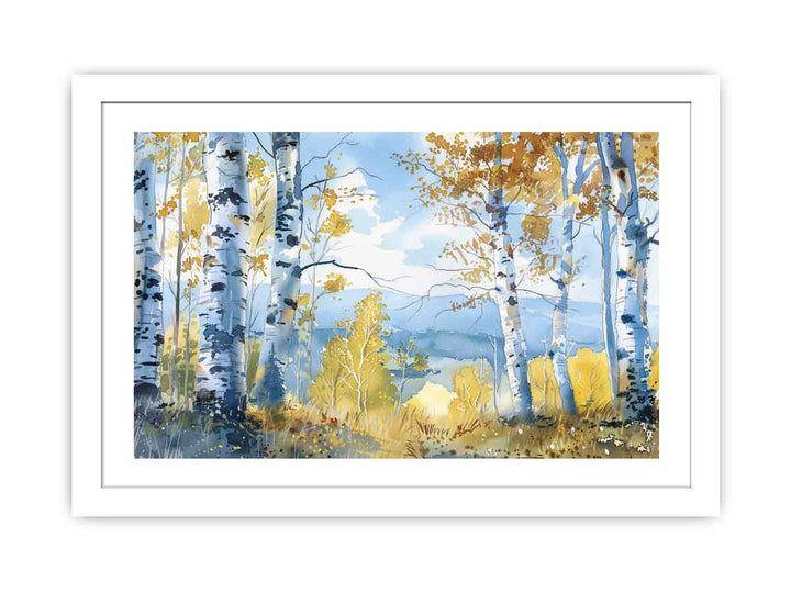 Birch Trees Streched canvas