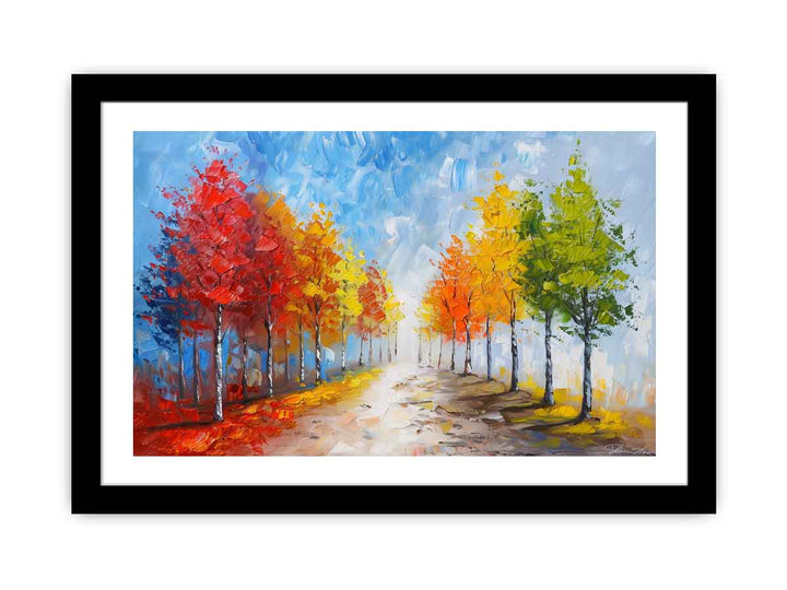 Colorful Trees  Art Print