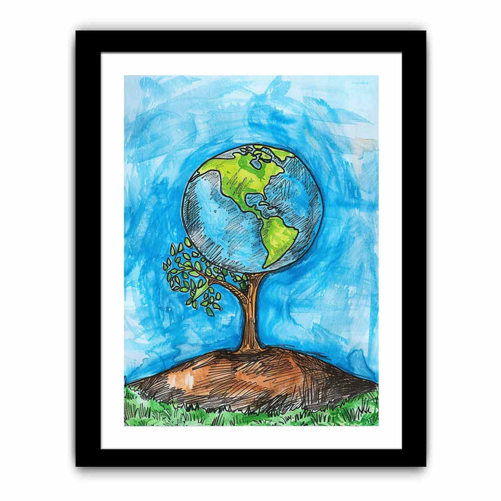 Save Earth Art  Art Print