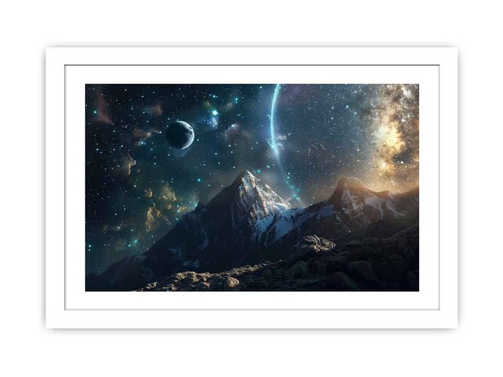 Space Mountians Streched canvas