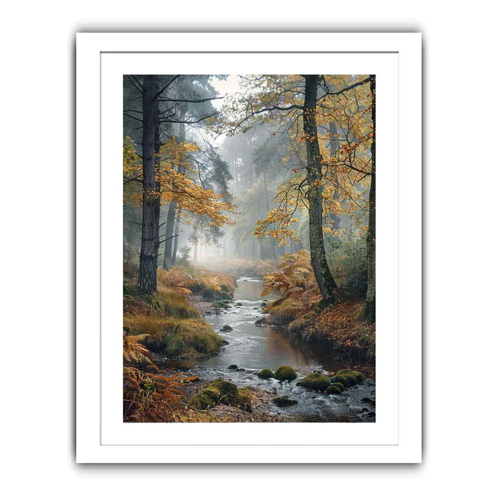 Autumn Woodland Streched canvas