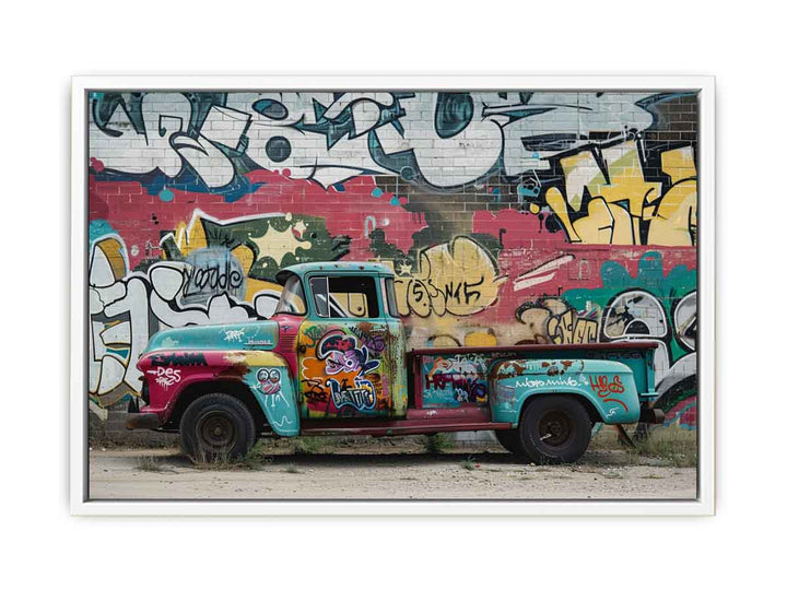 Graffiti Truck Framed Print