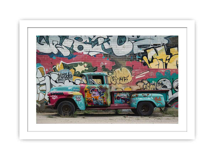 Graffiti Truck Streched canvas