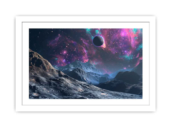 Space Mountian Streched canvas