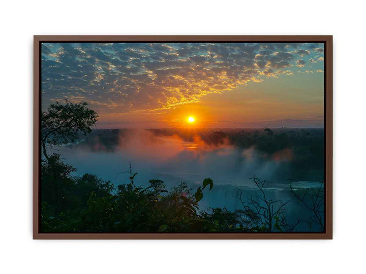 Victoria Fall  Sunset  Poster