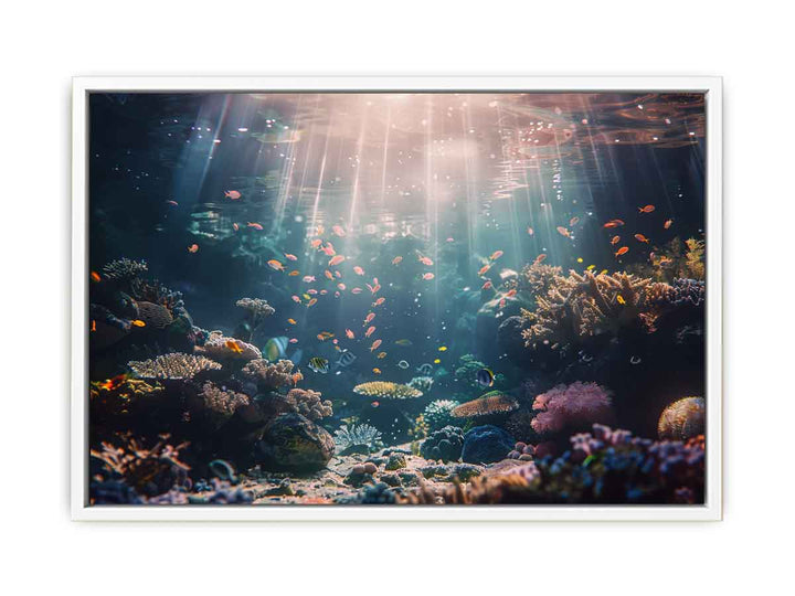 Underwater Coral Framed Print