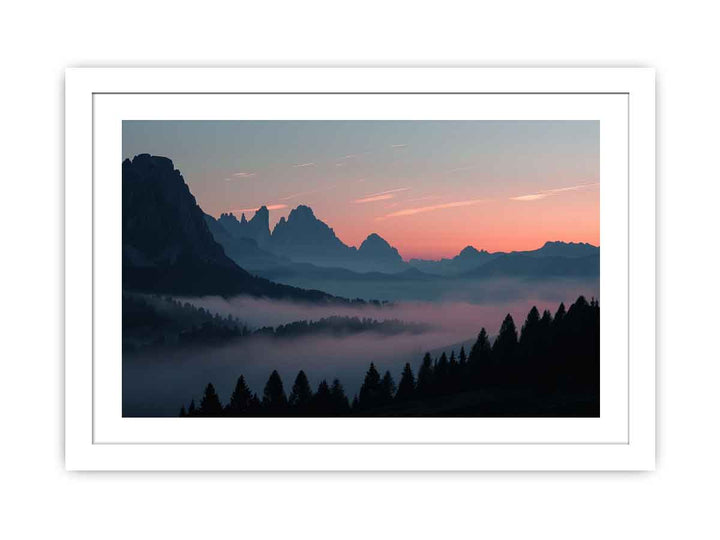 Dolomite Dawn Streched canvas