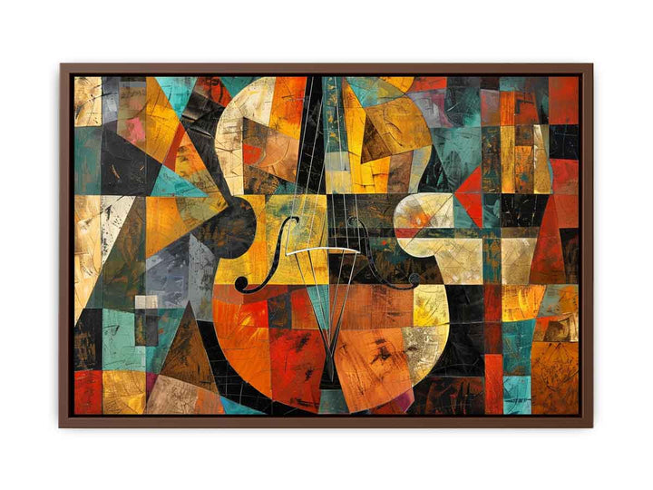 Cubism Violin   Poster