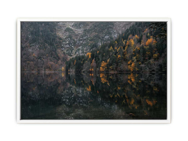 Gosausee Lake Reflection Framed Print