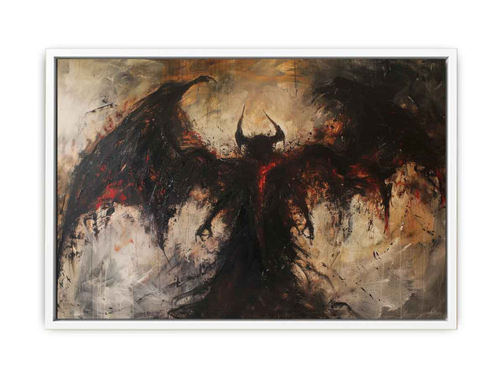 Devil Coming Framed Print
