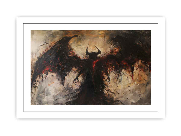 Devil Coming Streched canvas