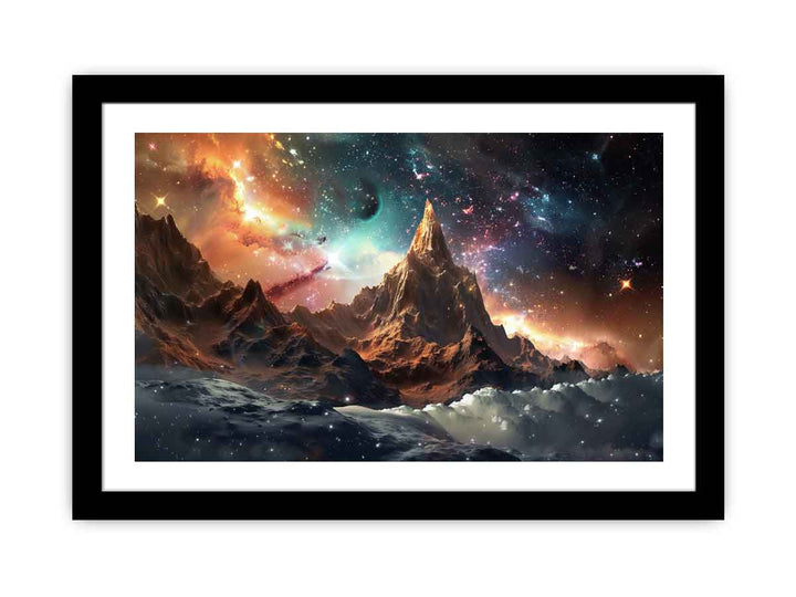 Cosmic Mountain  Art Print