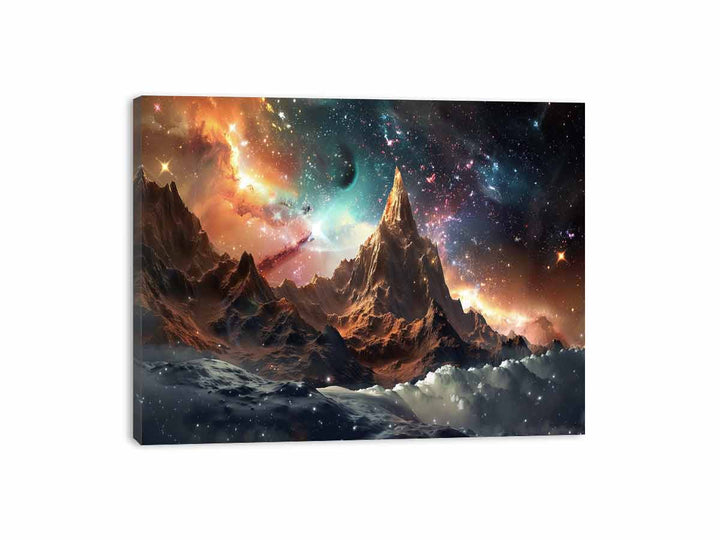 Cosmic Mountain Canvas Print