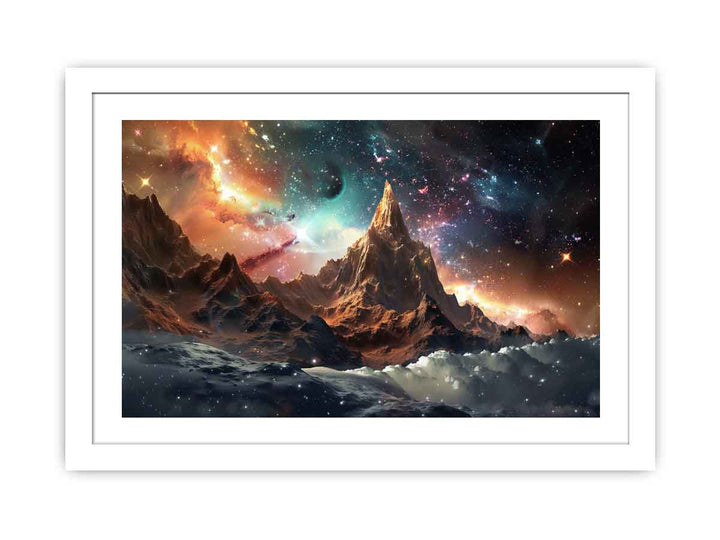 Cosmic Mountain Streched canvas