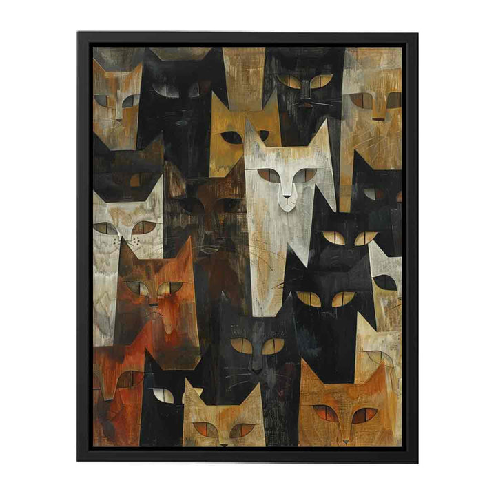 Cubism Cats  Painting