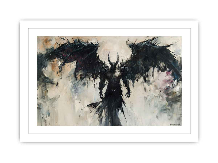 Devil With Wings Streched canvas