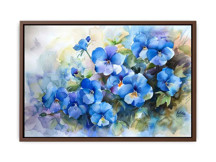 Blue Flowers   Poster
