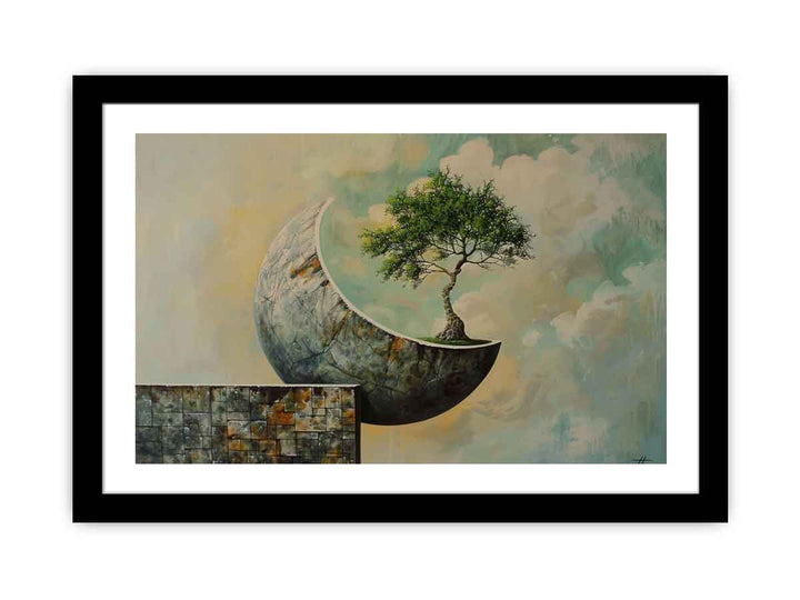 Moon Tree  Art Print