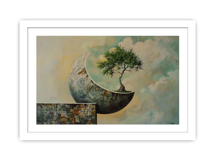 Moon Tree Streched canvas