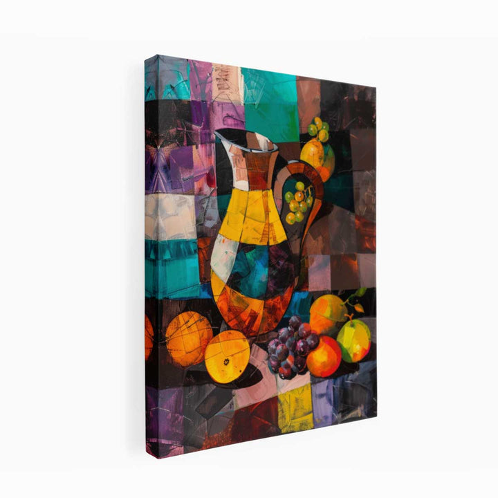 Picher With Fruit Canvas Print