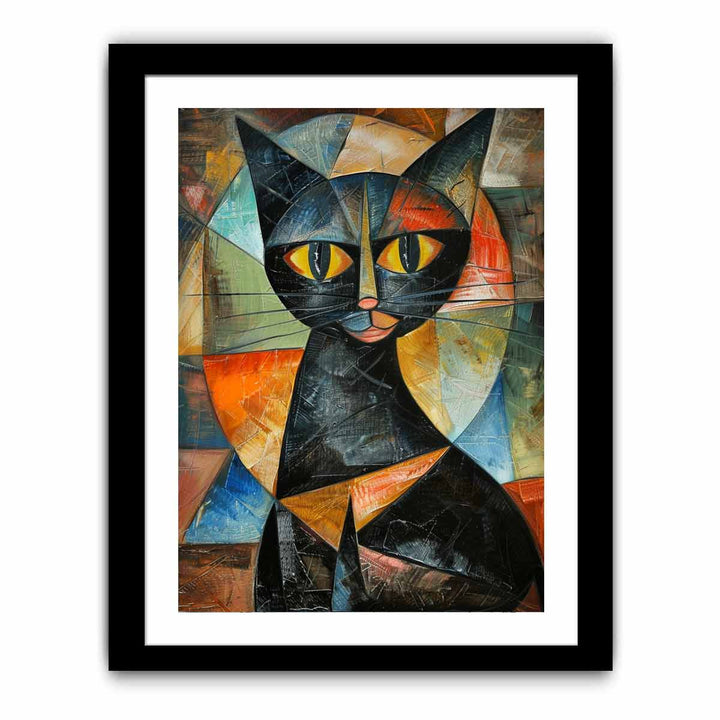 Cubism Cat  Art Print