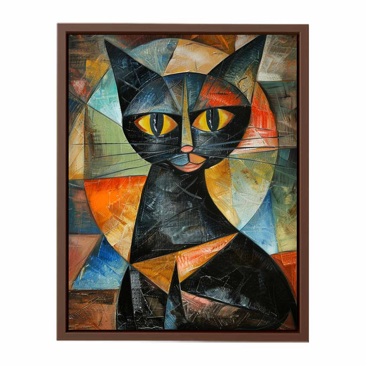 Cubism Cat  Poster