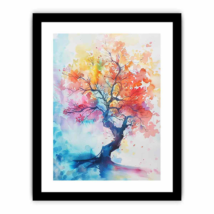 Watercolor Tree   Art Print