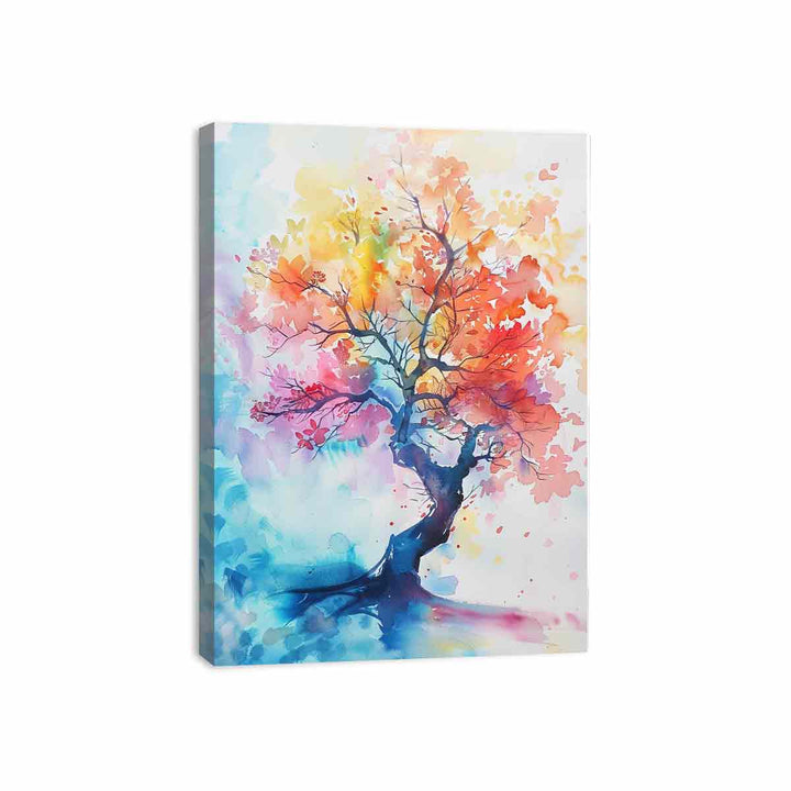 Watercolor Tree  Canvas Print