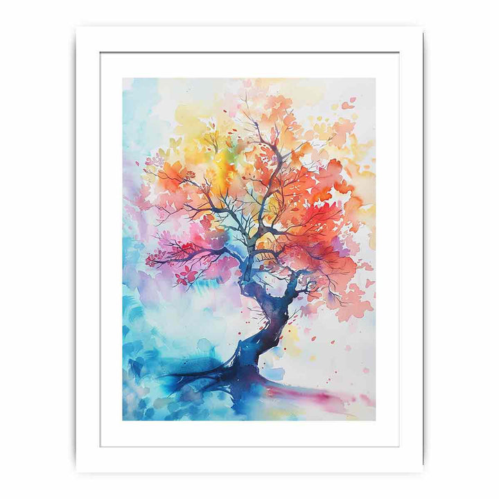 Watercolor Tree  Streched canvas