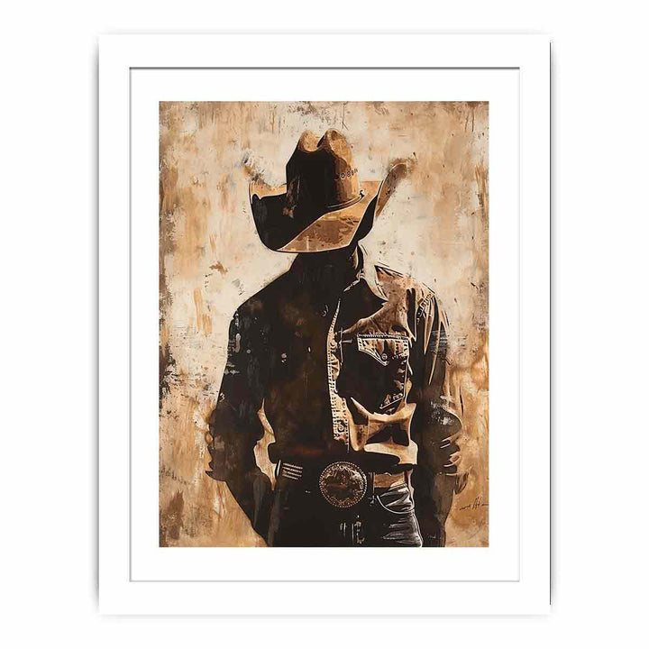 Cowboy Streched canvas