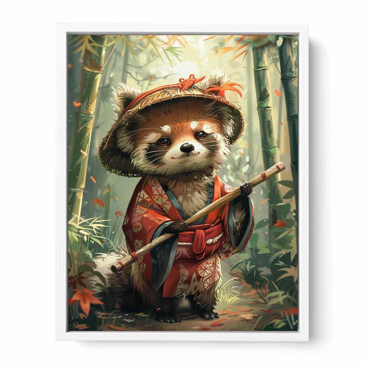 Tanuki Dog Framed Print