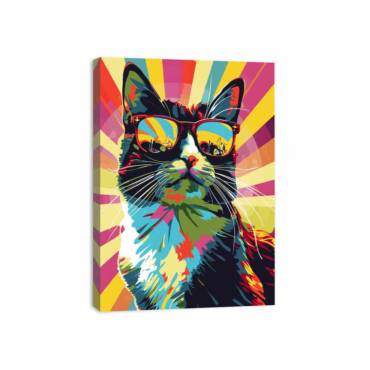 Cat Pop Art  Canvas Print