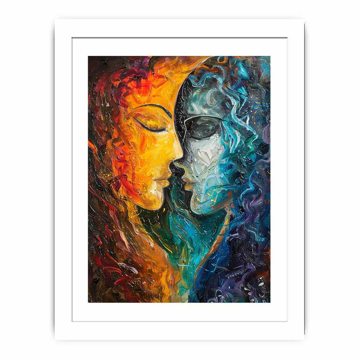 Twin Flame Art Streched canvas