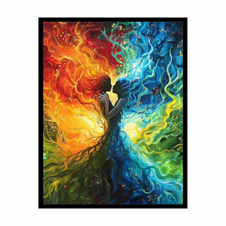 Fire Kiss  Painting